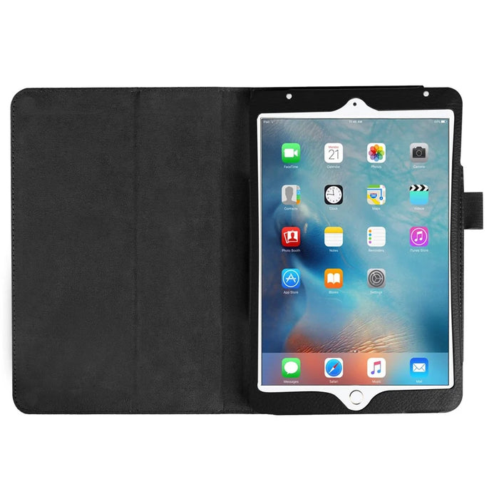 Litchi Texture Smart PU Leather Stand Case for iPad Mini 4 - Black - 6