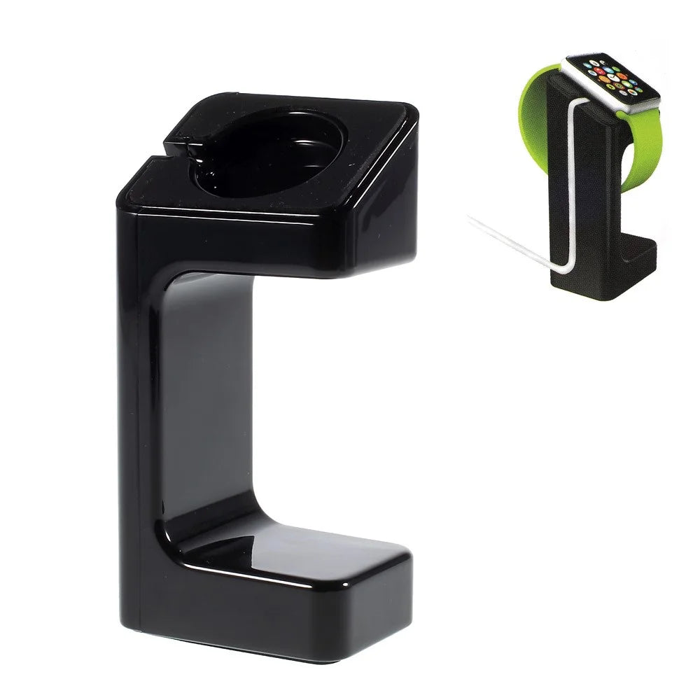 Plastic Displaying Stand Holder Mount for Apple Watch - Black - 1