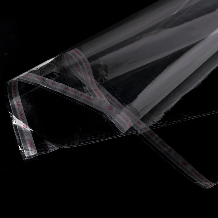 100Pcs/Lot Ultrathin Transparent PE Packing Bag for Accessories / Cloth, Size: 44.5 x 35cm - 2