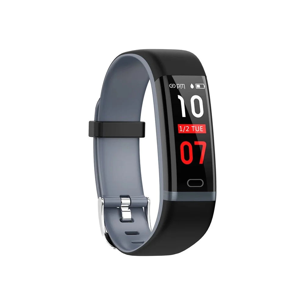 Fitness Bracelet IP68 Waterproof Blood Pressure Monitor Multi-sport Modes Pedometer Heart Rate Smart Band - Grey - 2