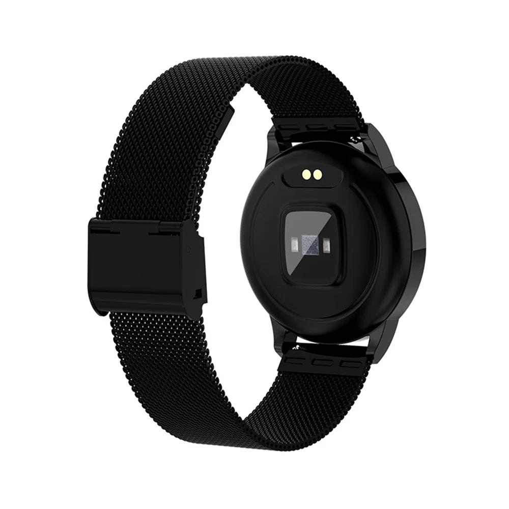 MK07 Smart Watch Bluetooth-compatible Health Monitoring Large Screen Touch Sport Smart Watch Band with 1.22-inch Screen - Jet Black - 3
