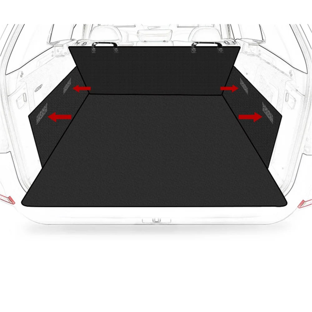 Pet Pad Car Mat Waterproof Oxford Cloth Anti-dirt Pad Dog Car Pads Dog Seat Cover - Black - 2