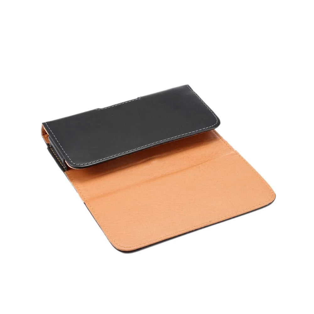Universal Glossy Leather Case Holster Belt Bag Waist Pouch for iPhone X / Samsung Galaxy S9 / S8 / Sony Xperia Z3+ / HTC One M9 with Belt Clip - 5
