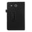 Litchi Skin Leather Stand Case for Samsung Galaxy Tab E 9.6 T560 - Black - 3
