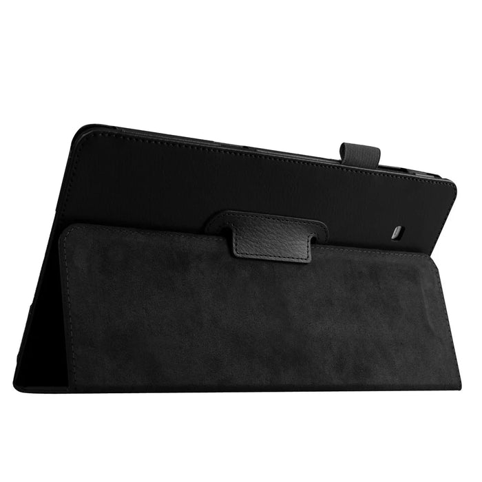 Litchi Skin Leather Stand Case for Samsung Galaxy Tab E 9.6 T560 - Black - 6