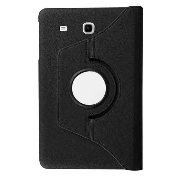 Litchi Texture Rotary Stand Leather Case for Samsung Galaxy Tab E 9.6 T560 / T561 - Black - 2
