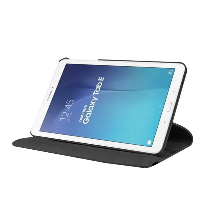 Litchi Texture Rotary Stand Leather Case for Samsung Galaxy Tab E 9.6 T560 / T561 - Black - 4