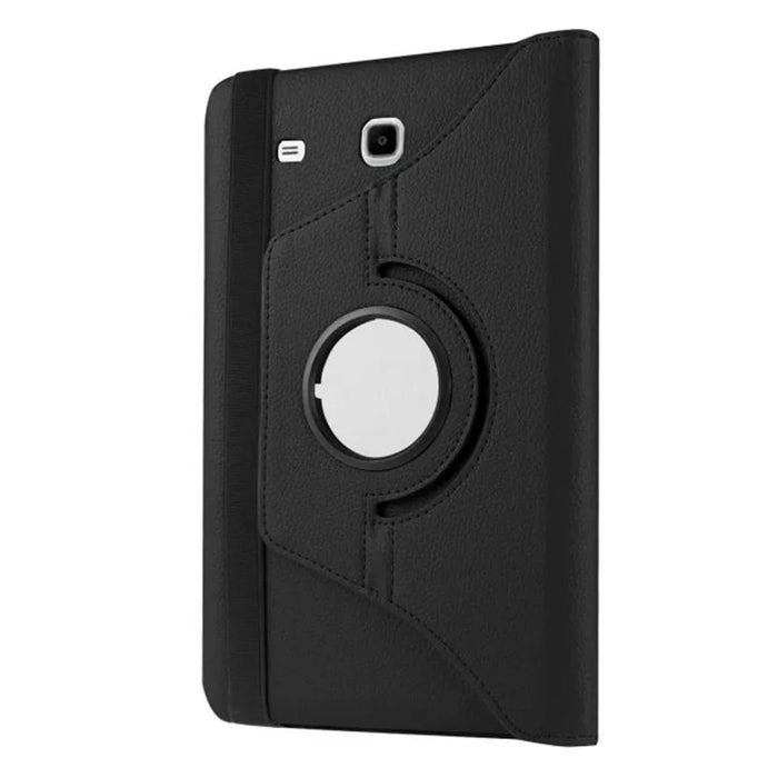 Litchi Texture Rotary Stand Leather Case for Samsung Galaxy Tab E 9.6 T560 / T561 - Black - 7