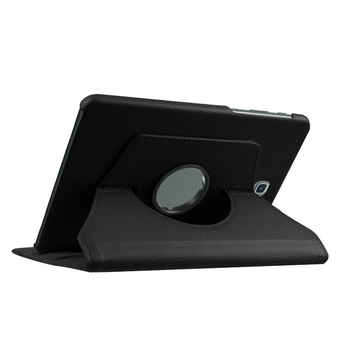 Litchi Texture Rotary Stand Leather Case for Samsung Galaxy Tab S2 8.0 - Black - 4