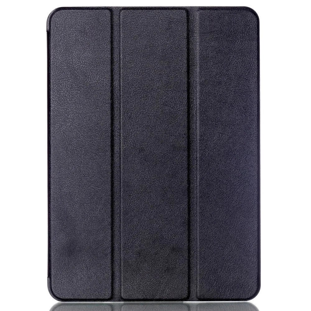 Textured Anti-scratch Tri-fold Stand Smart Leather Tablet Cover for Samsung Galaxy Tab S2 9.7 T810 T815 - Black - 1