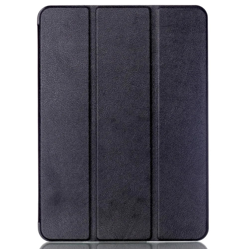 Textured Anti-scratch Tri-fold Stand Smart Leather Tablet Cover for Samsung Galaxy Tab S2 9.7 T810 T815 - Black - 1