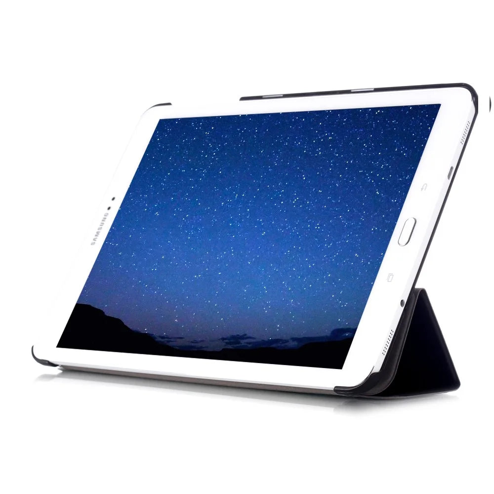 Textured Anti-scratch Tri-fold Stand Smart Leather Tablet Cover for Samsung Galaxy Tab S2 9.7 T810 T815 - Black - 5