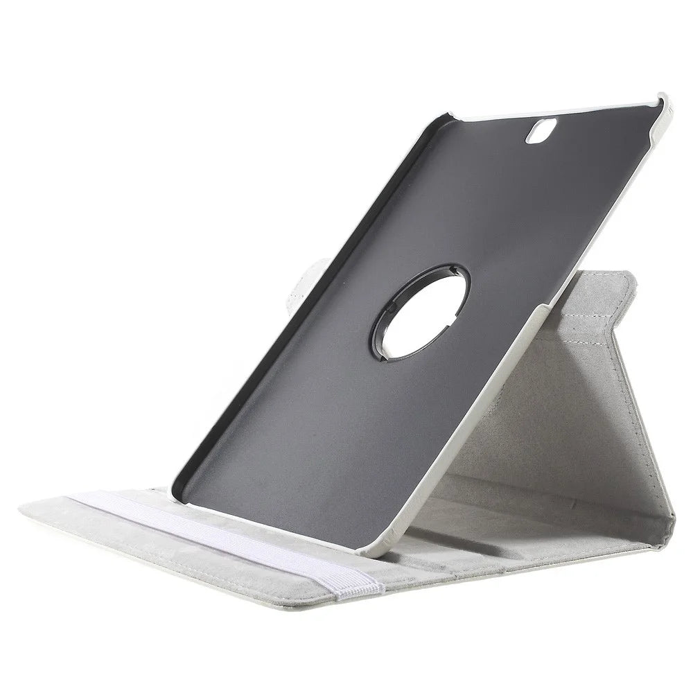 Rotary Stand Flip Leather Case Cover for Samsung Galaxy Tab S2 9.7 T810 T815 Multi-Angle Stand Tablet Accessory - White - 6