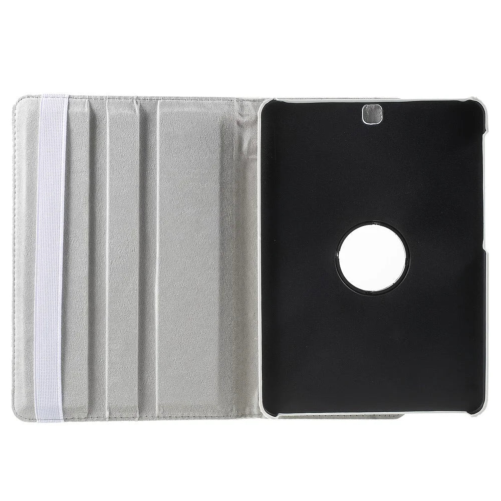 Rotary Stand Flip Leather Case Cover for Samsung Galaxy Tab S2 9.7 T810 T815 Multi-Angle Stand Tablet Accessory - White - 7