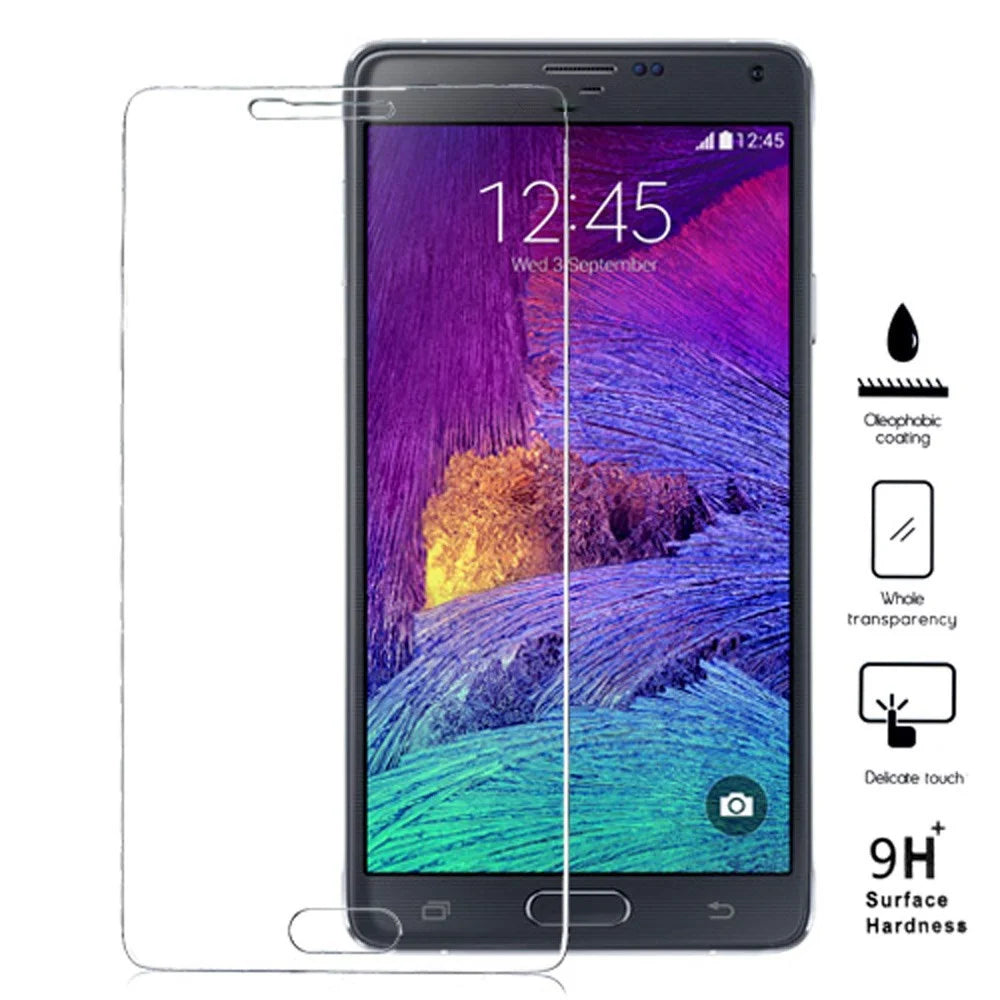0.25mm 9H Anti-explosion Tempered Glass Screen Guard Film Arc Edge for Samsung Galaxy Note 4 N910 - 1
