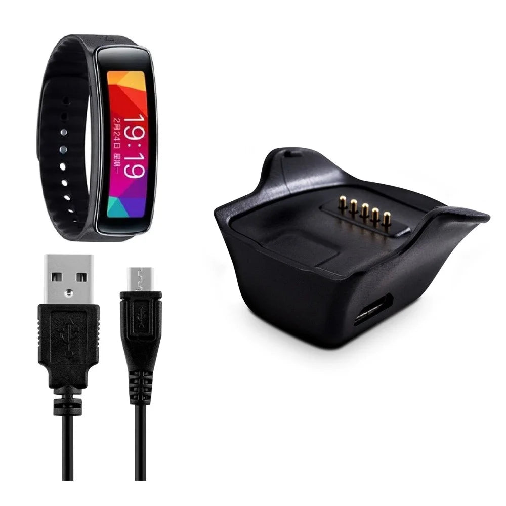 Charging Dock Charger Station with Cable for Smart Watch Samsung Gear Fit (R350) - 1