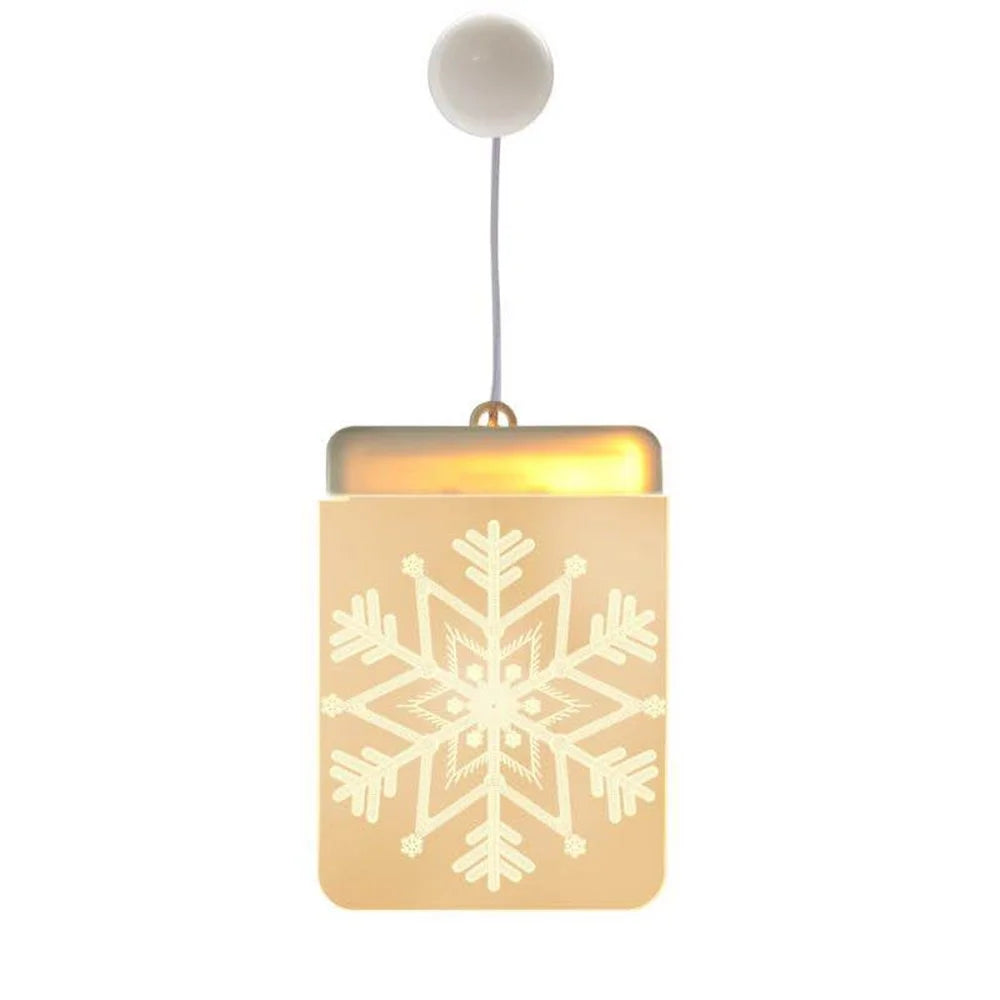 Festival Decor Christmas LED Pendant Atmosphere Hanging Lamp - Snowflake - 1