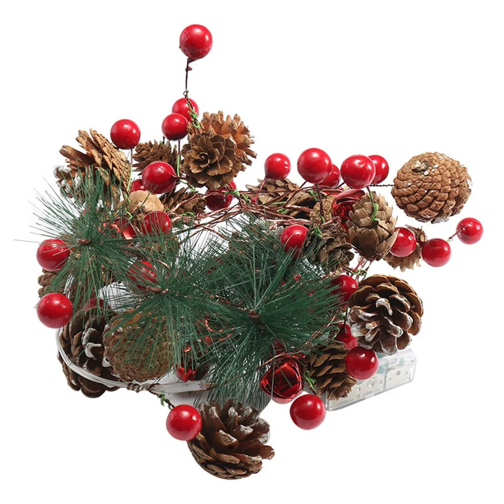 2m 20-LED Copper Wire Pine Cone LED String Light Christmas Gift Tree Decorations - 5