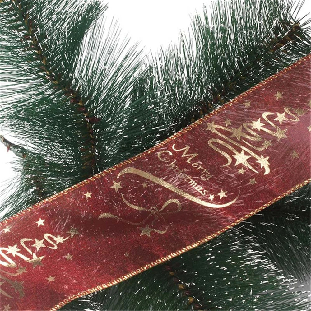 6.3x200cm Christmas Printed Ribbon Strap for Gift Box Wrapping Decor - 4