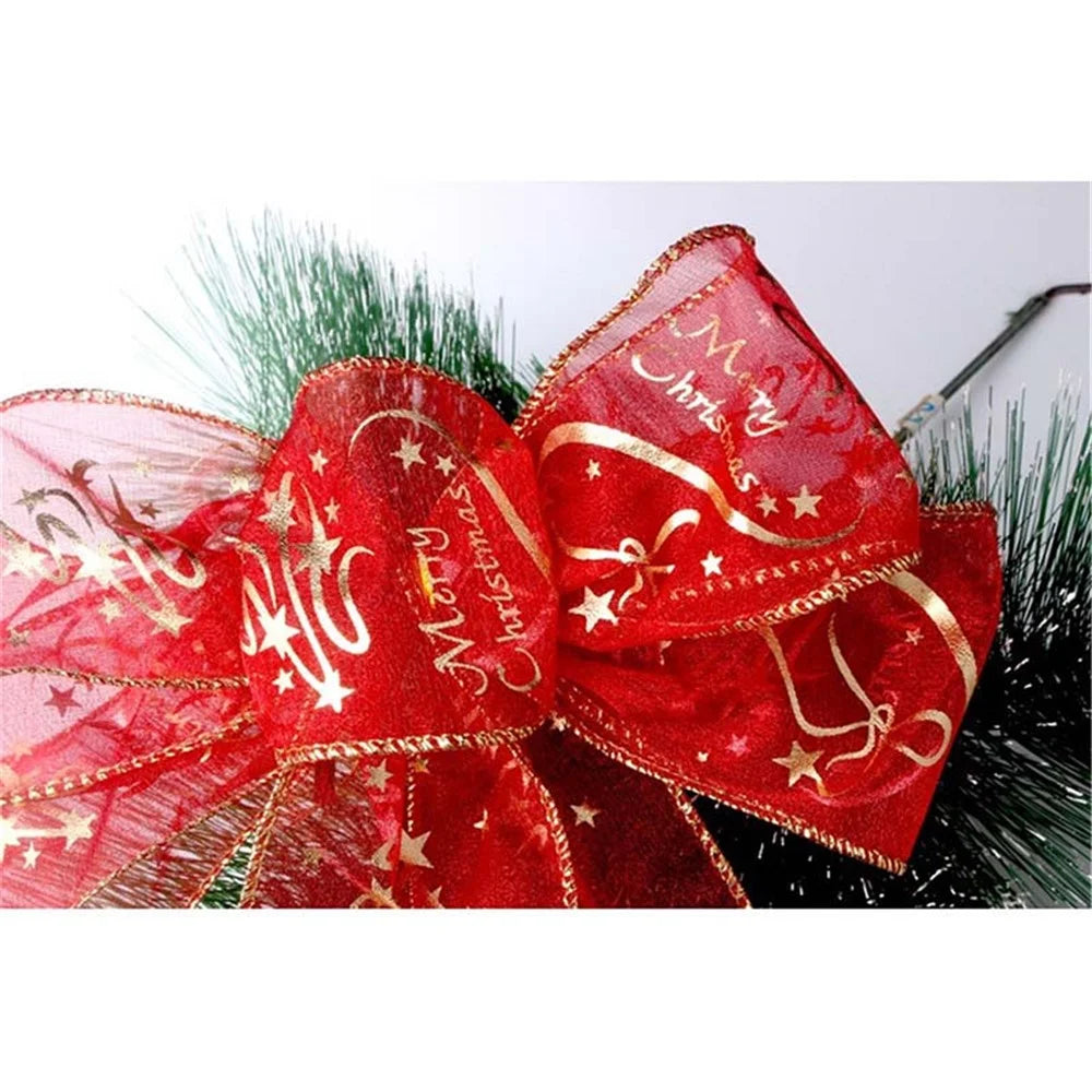 6.3x200cm Christmas Printed Ribbon Strap for Gift Box Wrapping Decor - 5