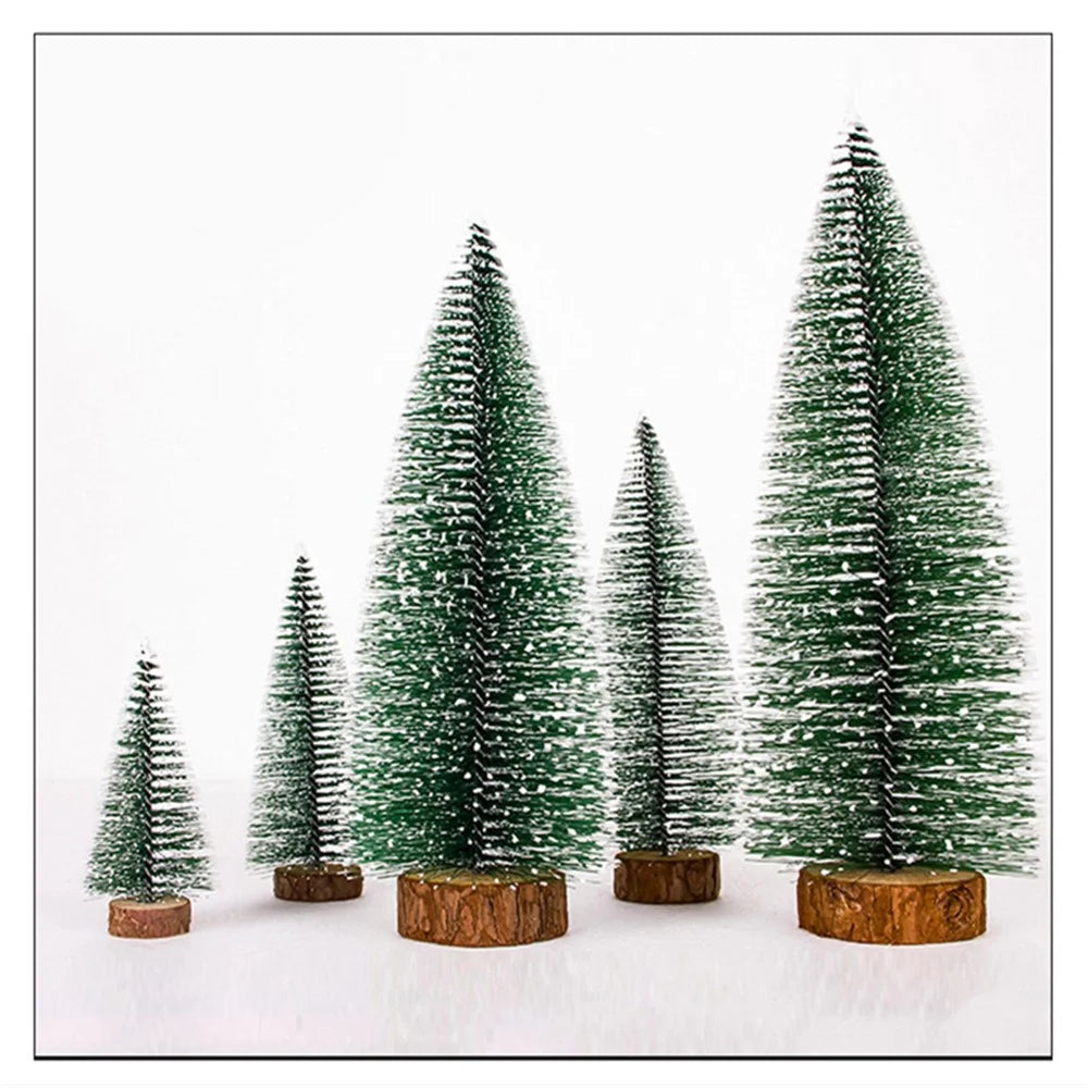 Mini Artificial Christmas Tree Home Table Top Decor, Size: 10 x 6cm - 2