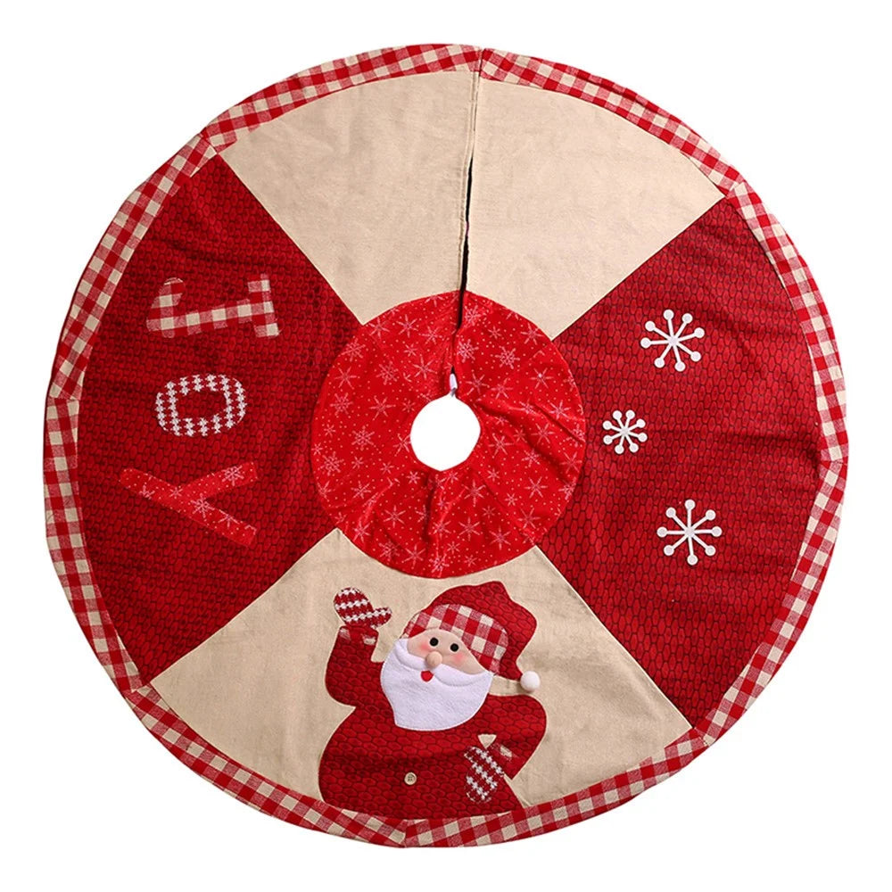 102cm Christmas Tree Skirt Mat Christmas Holiday Party Decoration - 1