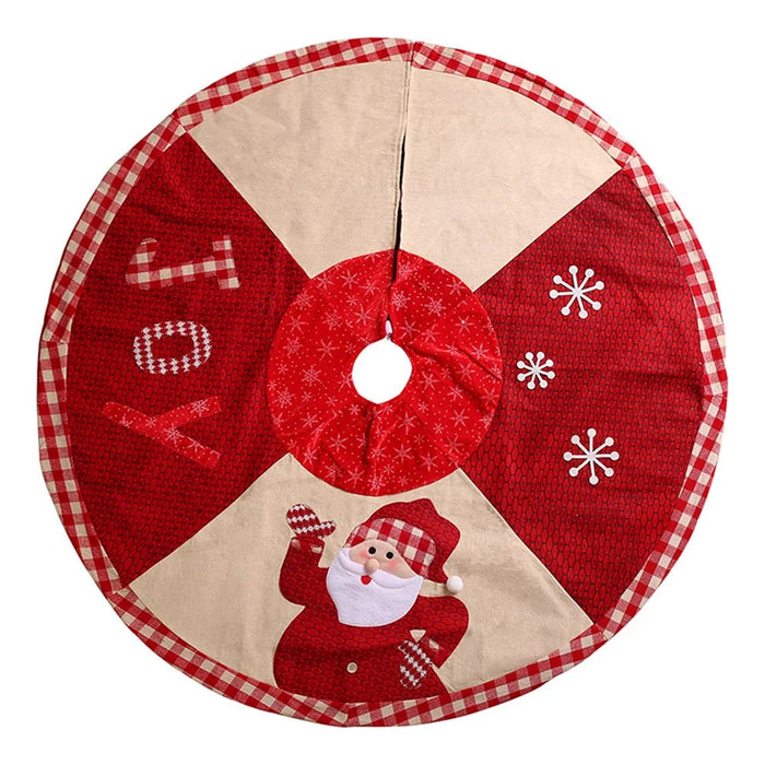 102cm Christmas Tree Skirt Mat Christmas Holiday Party Decoration - 1