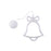 Christmas LED Wire Fairy String Light with Suction Cup - Bell - 1