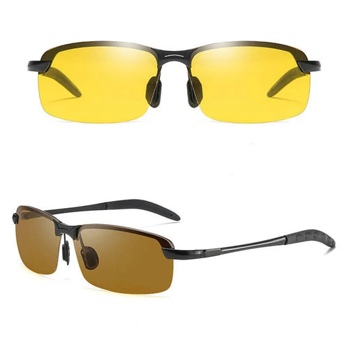 Day Night Dual-purpose Chromotropic 3043 Polarizing Night Vision Sunglasses Driving Glasses - 1