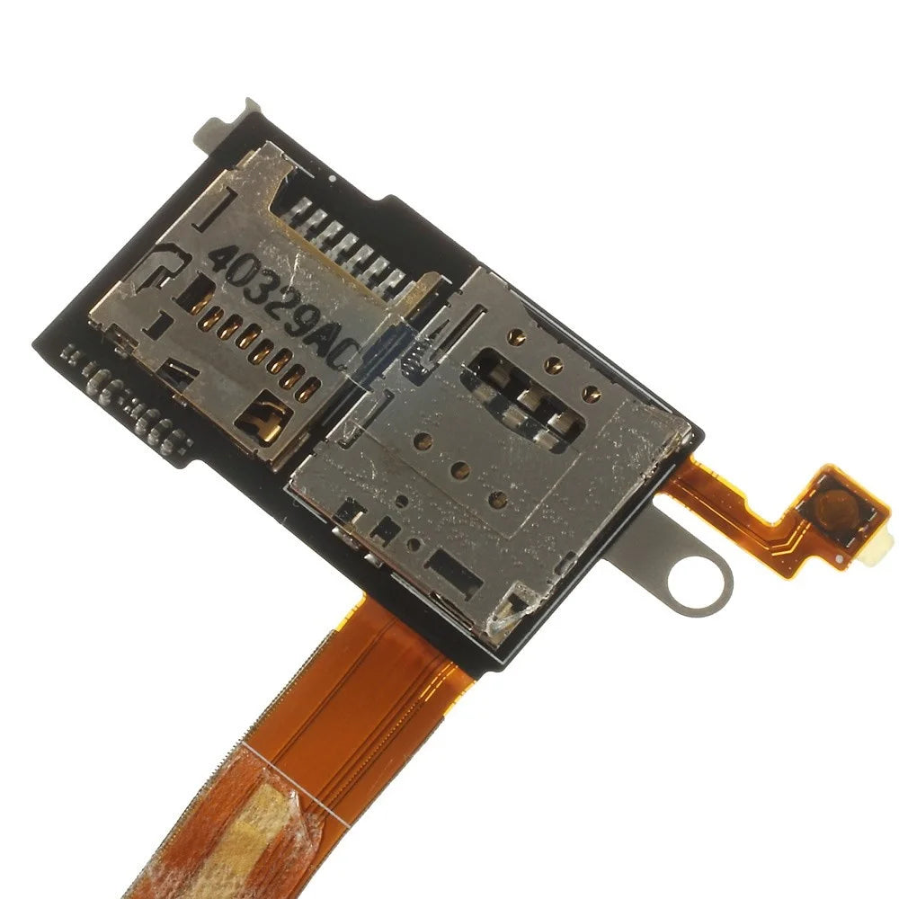 OEM for Sony Xperia M2 D2303, D2305, D2306 SIM and SD Card Reader Flex Cable Ribbon - 3