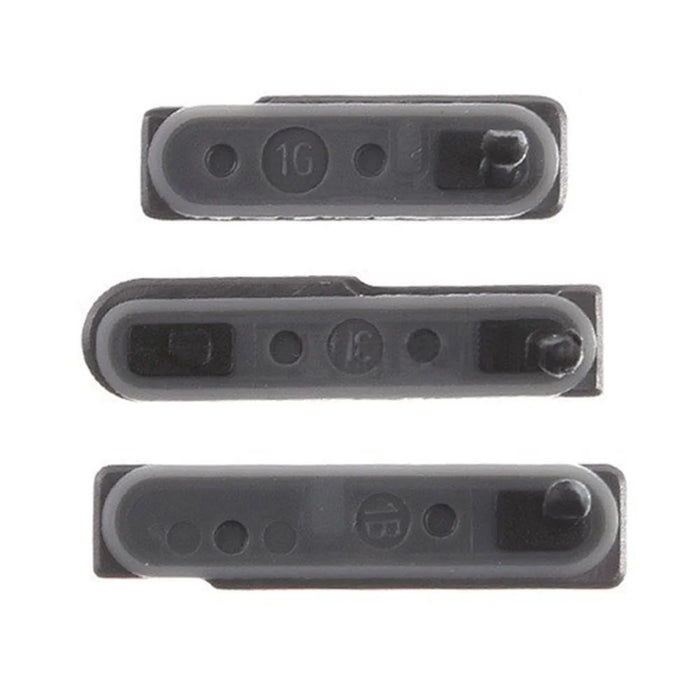 3PCS/Set OEM Card Cap and USB Cover for Sony Xperia Z1 Compact D5503 - Black - 2