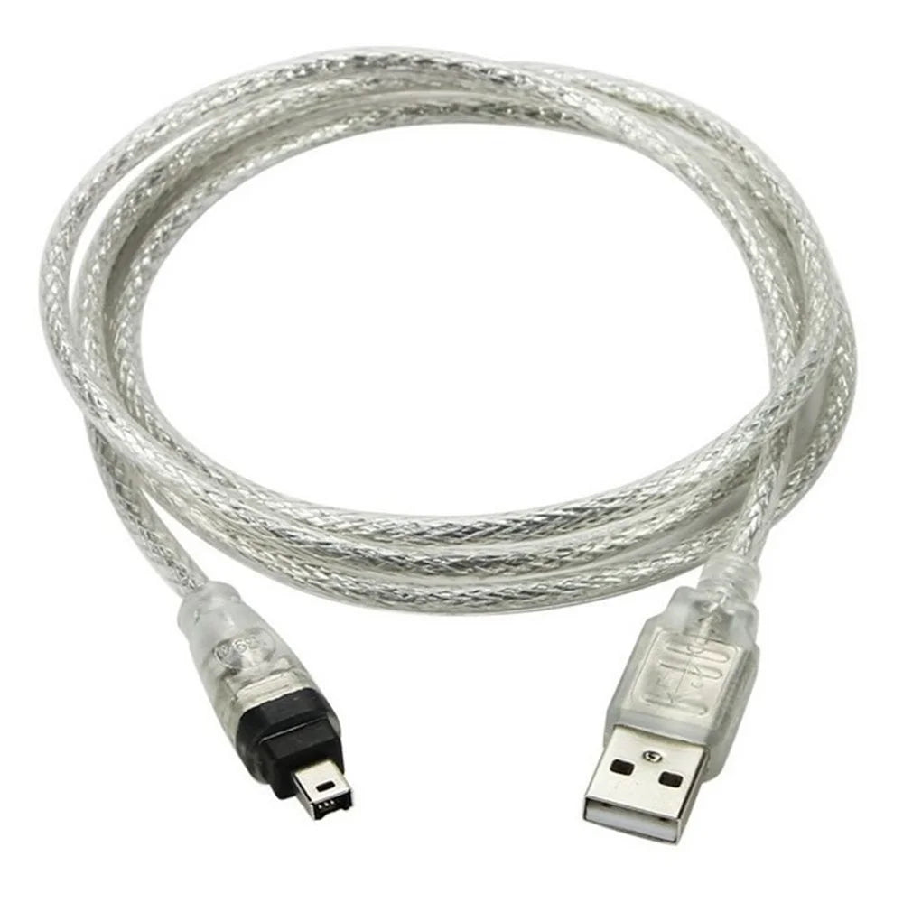 USB Male to Firewire IEEE 1394 4 Pin Male iLink Adapter Cord Cable for SONY DCR-TRV75E DV (FW-037) - 3