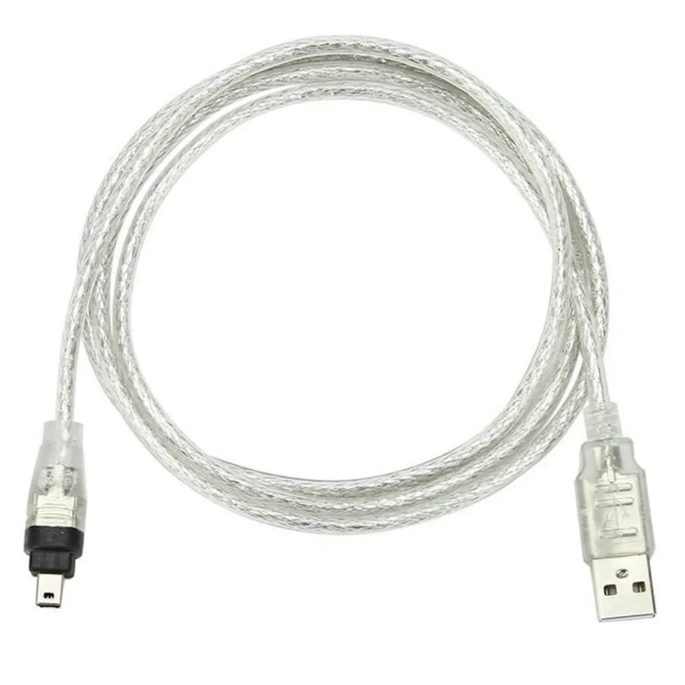 USB Male to Firewire IEEE 1394 4 Pin Male iLink Adapter Cord Cable for SONY DCR-TRV75E DV (FW-037) - 4