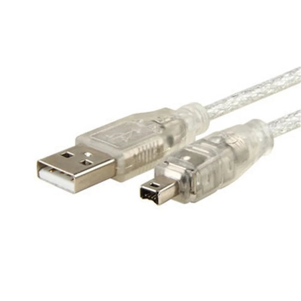 USB Male to Firewire IEEE 1394 4 Pin Male iLink Adapter Cord Cable for SONY DCR-TRV75E DV (FW-037) - 5