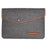 For HP IBM MacBook Air / Pro Woolen Felt 13-inch Laptop Sleeve Bag Case, Size: 34 x 24 cm - Dark Grey - 1