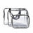 3PCS/Set Clear Cosmetics Bag Make-up Bags Organizer PVC Bag - Black - 1