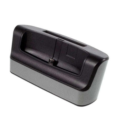 USB Charger Dock Cradle w/ Spare Battery Slot for LG G4 - Black - 1