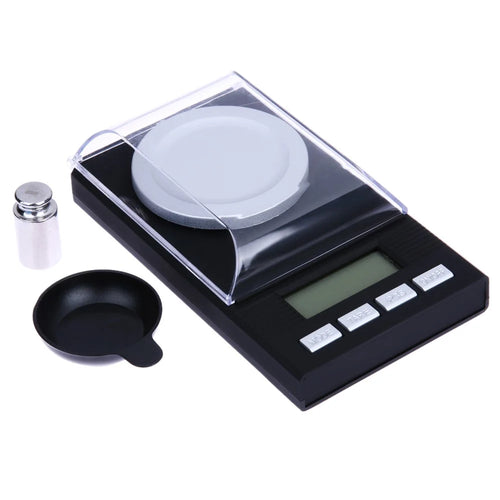 Mini Digital Milligram High Precision Scale 20g/0.001g Gems Jewelry Gold Color Powder Weighing Scale - 1