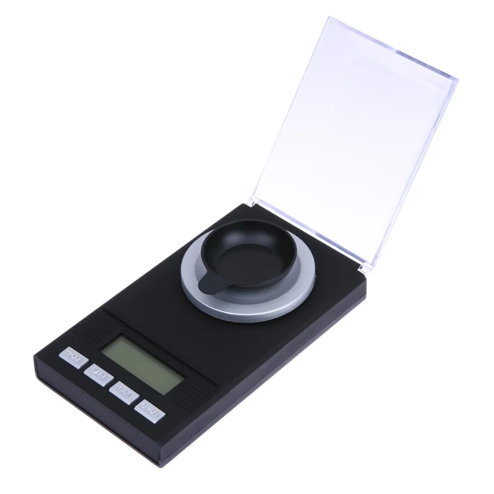 Mini Digital Milligram High Precision Scale 20g/0.001g Gems Jewelry Gold Color Powder Weighing Scale - 2