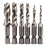 6-in-1 Hand Tap Drill Hex Shank HSS Screw Spiral Point Thread Metric Plug Drill Bits - 1