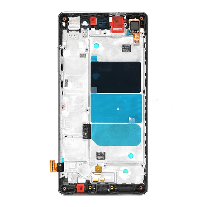 LCD Screen and Digitizer Assembly with Front Housing for Huawei Ascend P8 Lite - Black - 2