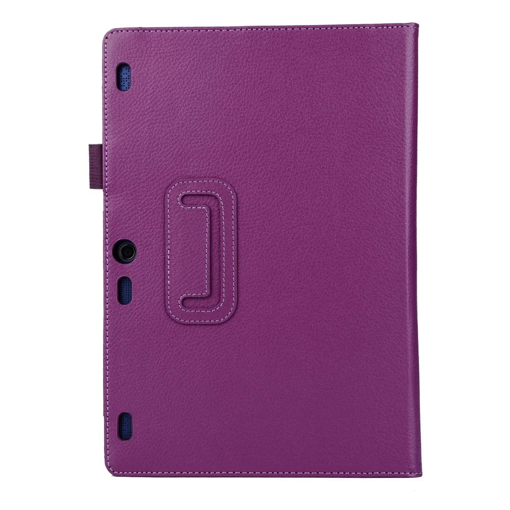 Litchi Texture 2-fold Stand Leather Case for Lenovo TAB 2 A10-70 - Purple - 2