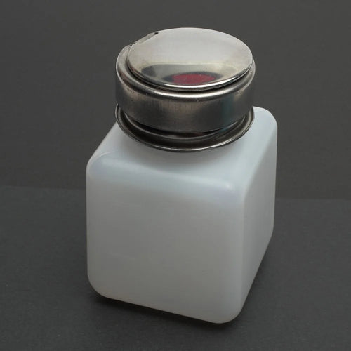 120ml Alcohol Liquid Press Pumping Dispenser Empty Bottle - White - 1
