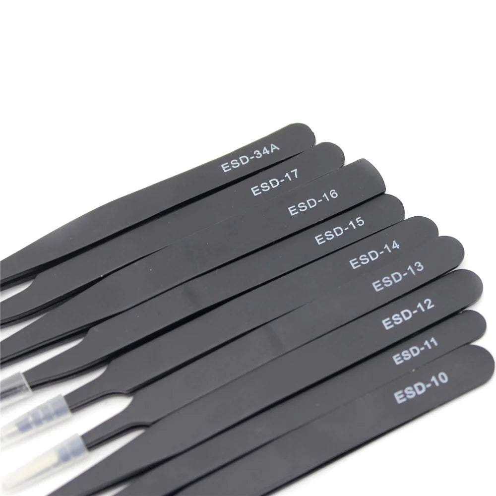 9-in-1 Professional Anti-static Tweezers Set - 3