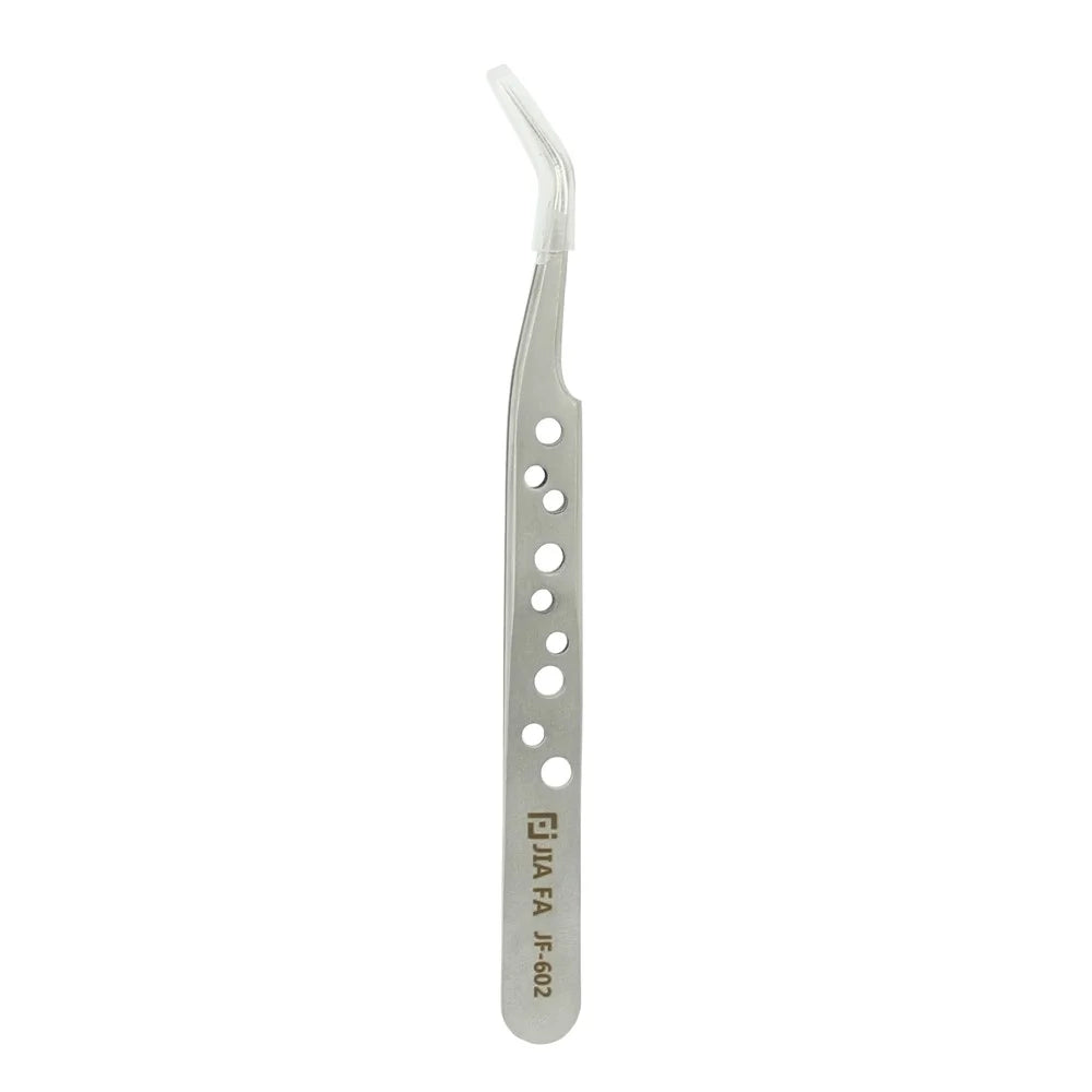 JF-602 High-strength Alloy Curved Tip Tweezer Repair Tool - 1