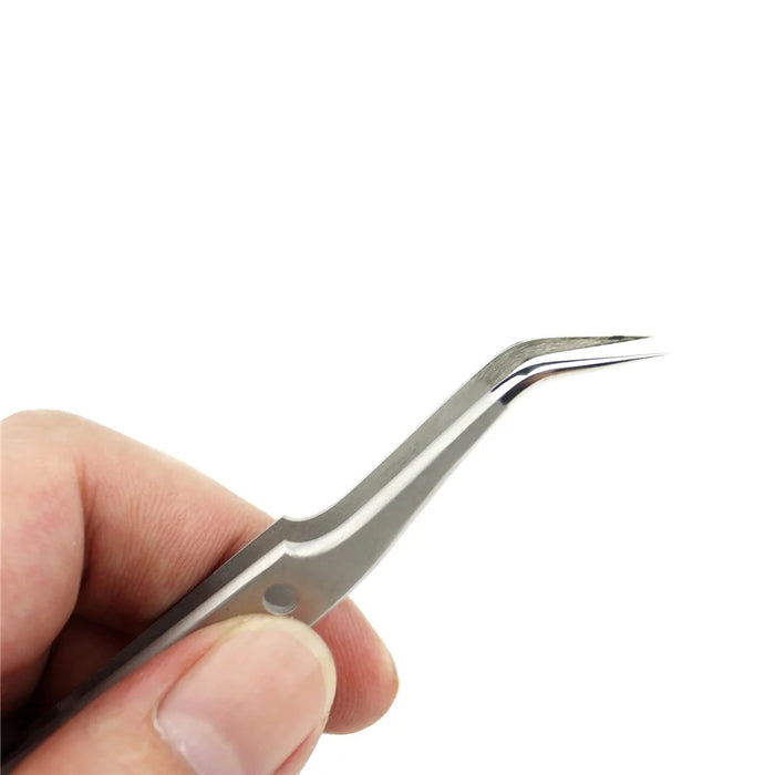 JF-602 High-strength Alloy Curved Tip Tweezer Repair Tool - 2