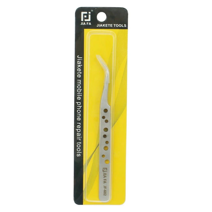 JF-602 High-strength Alloy Curved Tip Tweezer Repair Tool - 5
