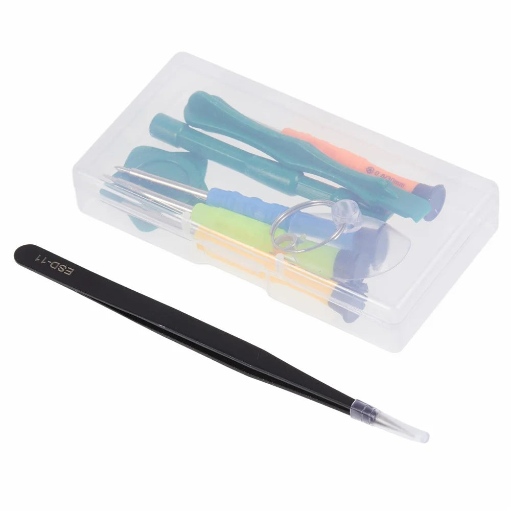 10Pcs / Set Repair Tool Kit Cellphone Tablet Magnetic Screwdriver Opening Pry Tools - 7
