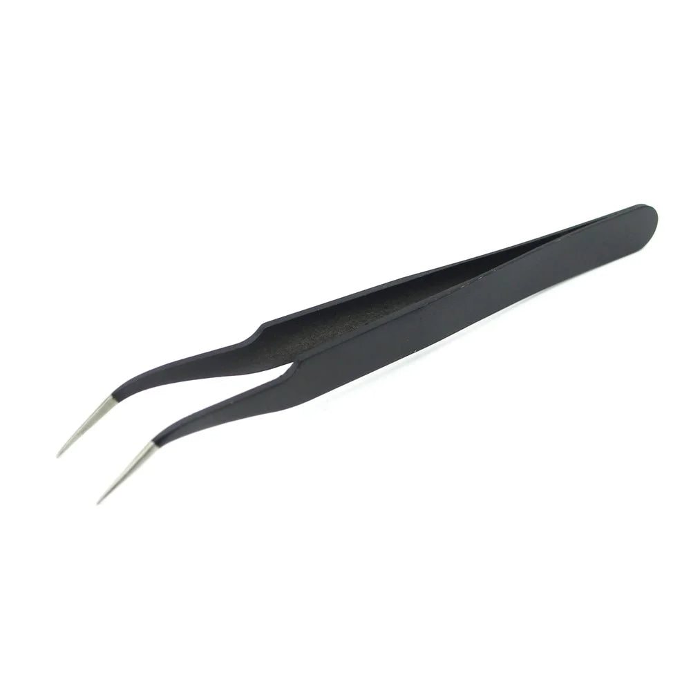 JF-604 Professional Stainless Steel Curved Tip Tweezer Maintenance Tool - 1