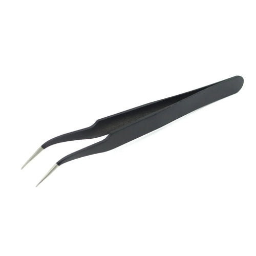 JF-604 Professional Stainless Steel Curved Tip Tweezer Maintenance Tool - 1